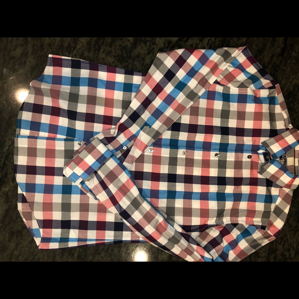 Express Men’s Fitted Dress Shirt Size S - Picture 2 of 4